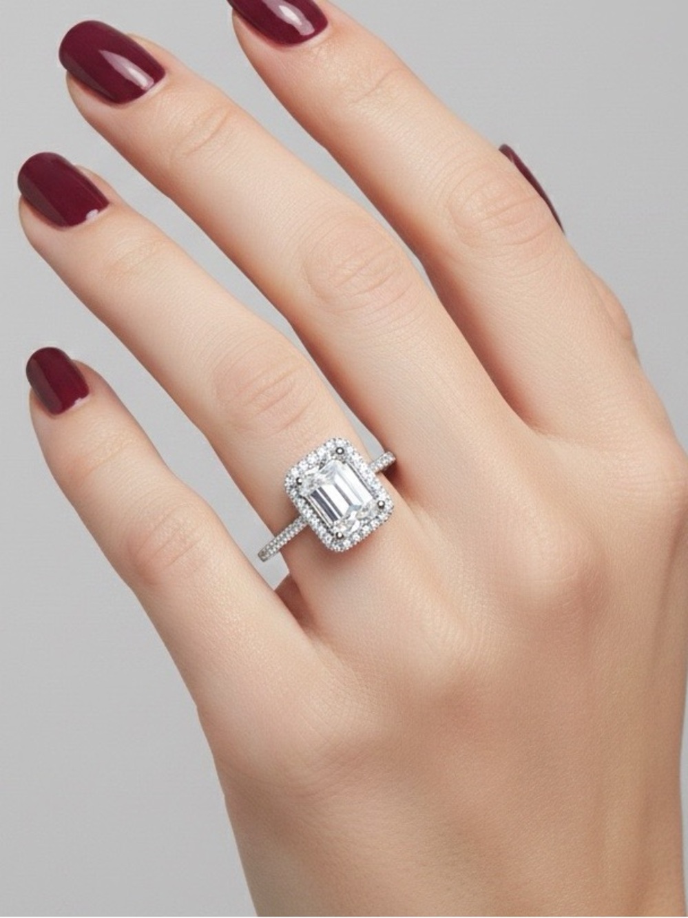 Sterling Silver Diamond Ring